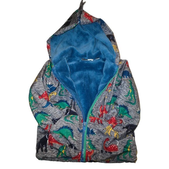 Fall Dinosaur Fleece Hooded Jacket sz 18m - Picture 4 of 10